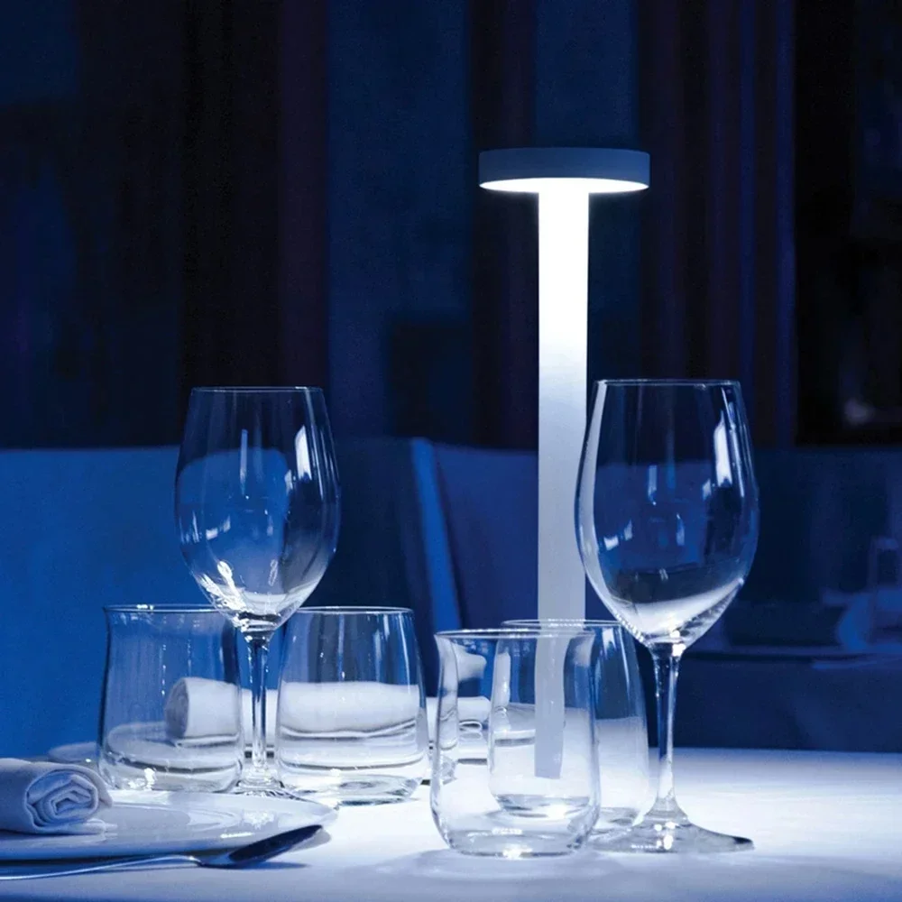Modern Hotel Cordless Table Lamp Energy Saving Waterproof Ip54 Led Usb Rechargeable Lamps For Restaurant Bedroom Home Decor 3