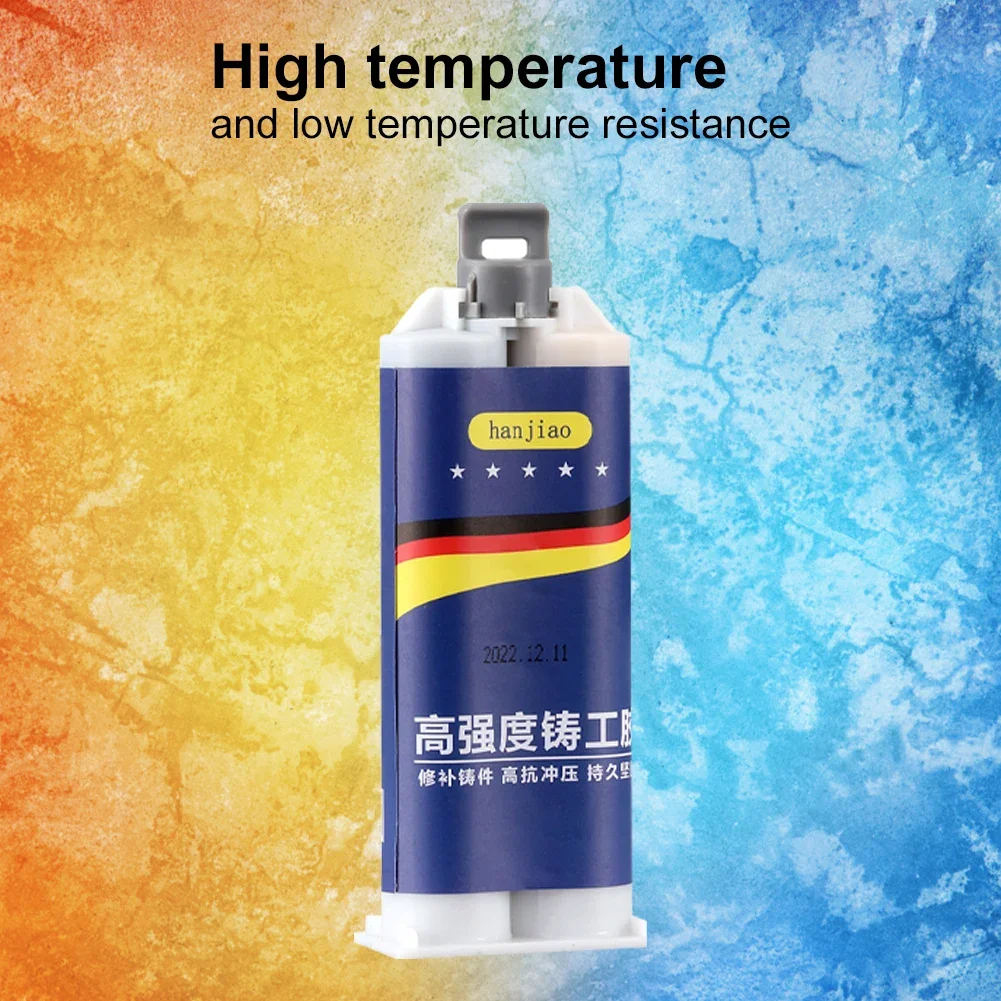 Strong Casting Repair Glue Heat Resistant Metal Epoxy Glue Industrial Sealant Adhesive Cold Welding Glue for Stone Ceramic Steel