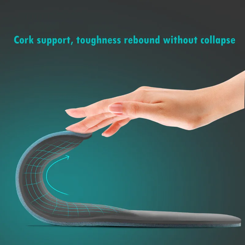 Metatarsal Support Orthopedic Cork Insole Shock Absorption Cushion Cushion Padding Insole For Feet Ease Pressure Of Air Movement