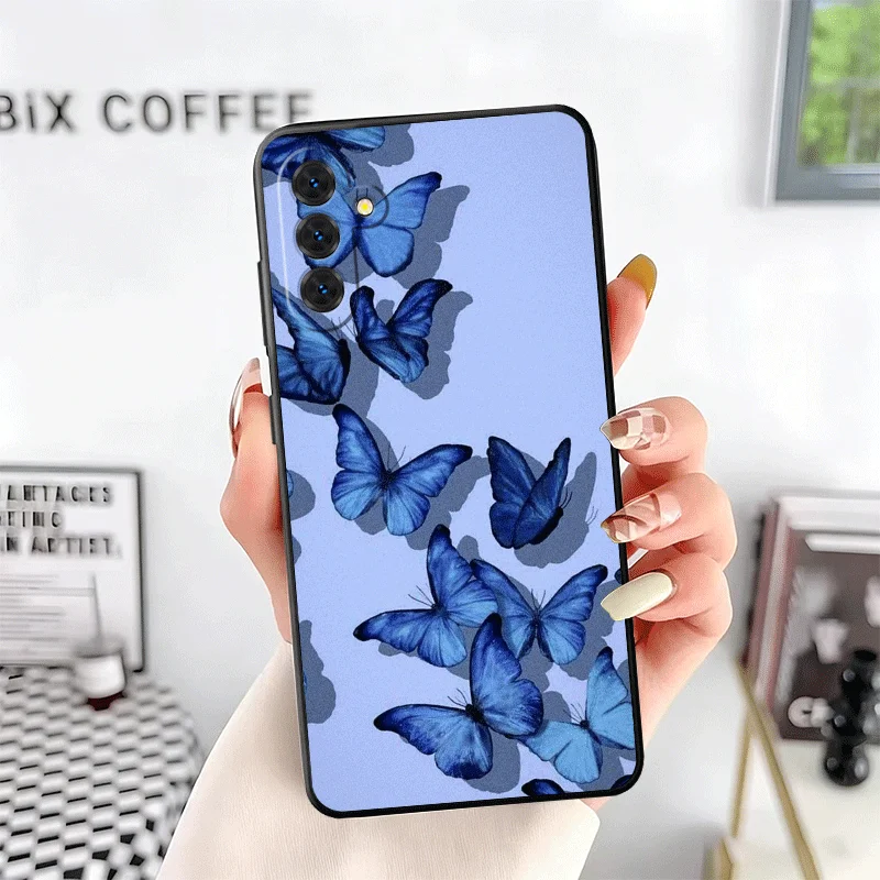 Blue Butterfly Aesthetics Silicone Phone Case