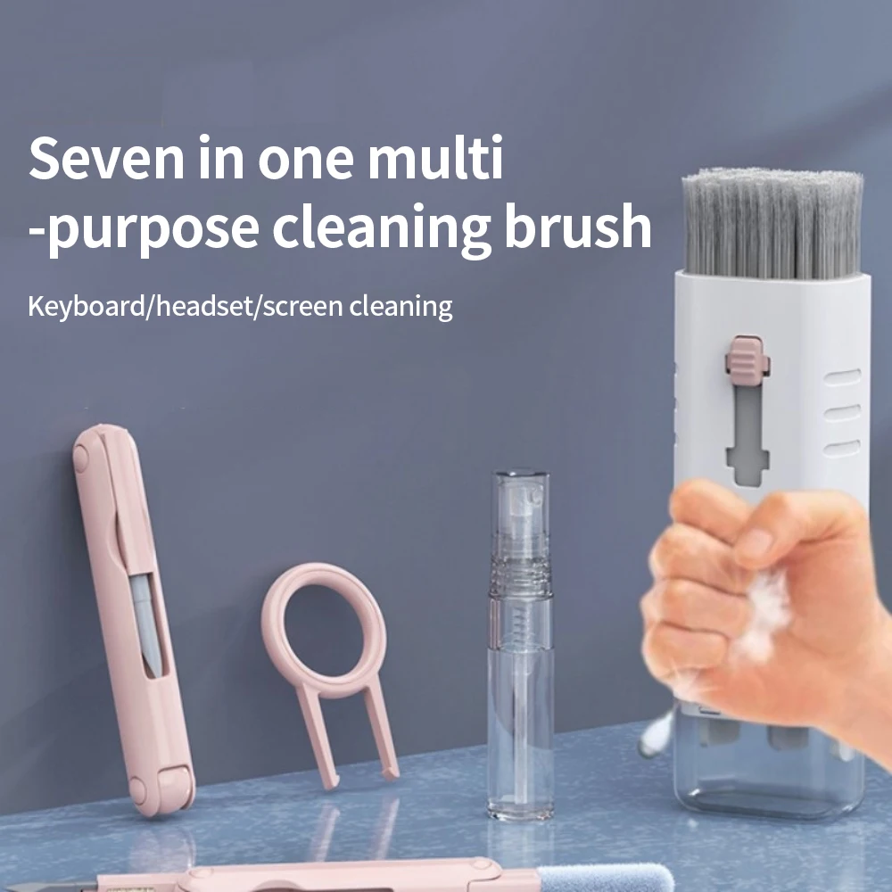 7in1 Computer Keyboard Cleaning Brush Kit Earphone Cleaning Pen Tool