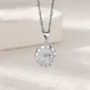 Collier géométrique en acier inoxydable pour femmes, pendentif tournesol, chaîne de clavicule, accessoires de bijoux esthétiques
