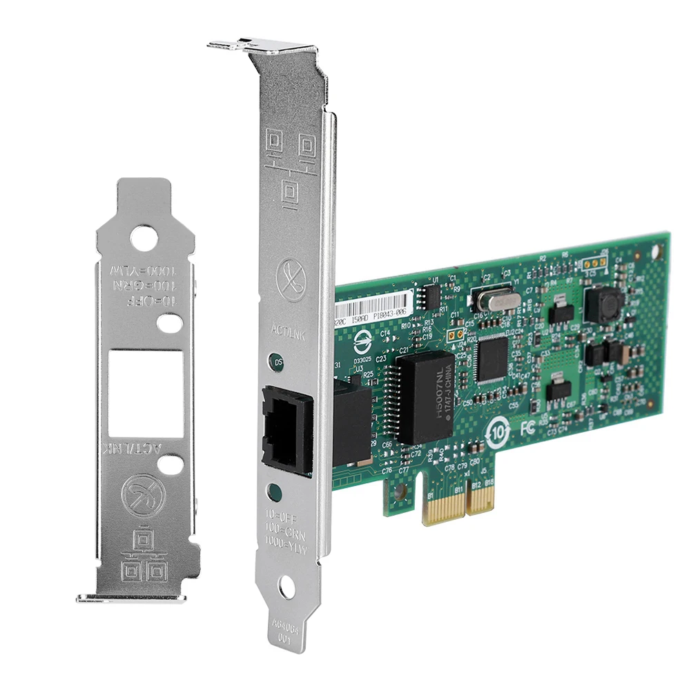인텔 82574L 기가비트 PCI e 네트워크 어댑터 카드용 PCI-E 네트워크 카드 데스크탑 1000Mbps NIC LED 표시기 기가비트 네트워크 카드