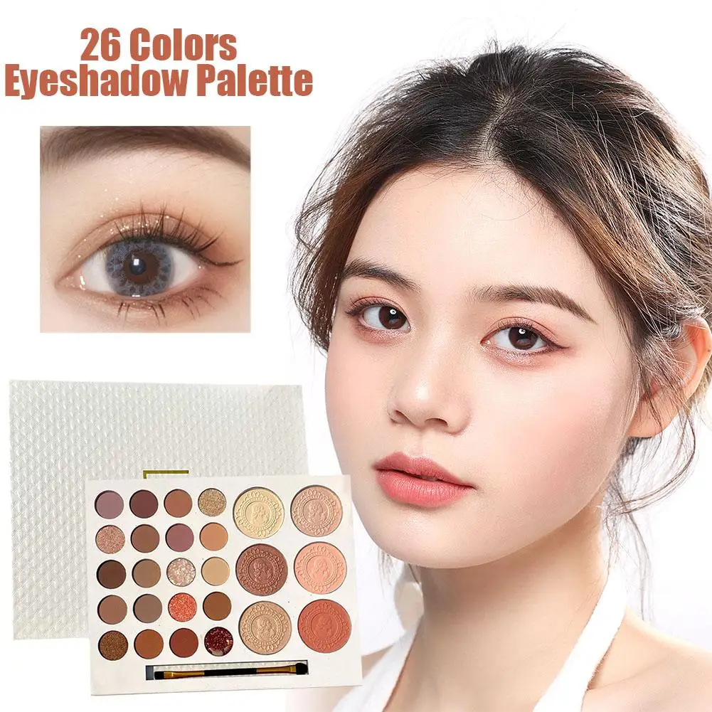 

26 Color Eyeshadow Comprehensive Plate Matte Finish Earth High Autumn New Color Appearance Glitter Color Level Winter F6K9