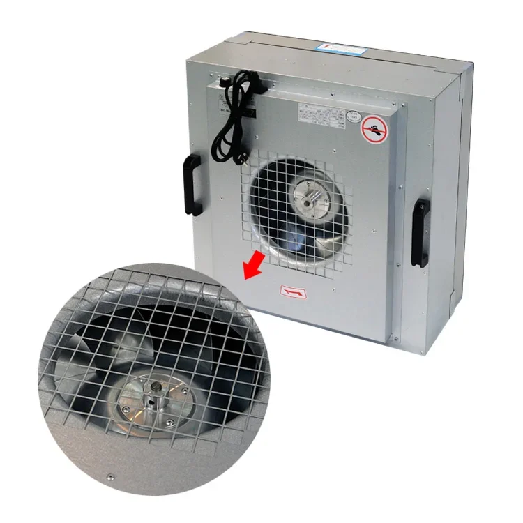 Unidad de filtro hepa H13/H14 para sala limpia Unidad de filtro de  ventilador