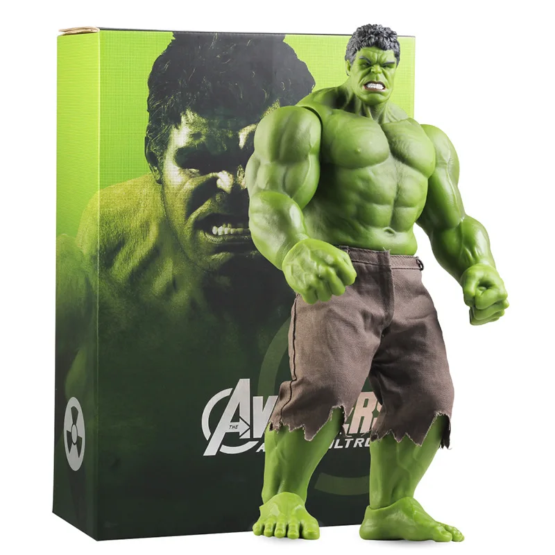 42Cm Marvel Large Green Man Avengers Hulk Iron Man Spiderman Thanos Model Figure Articolazione Confezione Regalo Collezione Di Ornamenti