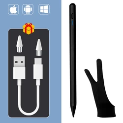 Universal Magnetic Stylus Pencil for Tablets and Smartphones (Black Gloves)