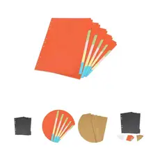 

5Pcs Subject Dividers Practical Large Anti-scratch Book Notes Subject Dividers for Home Index Dividers Index Dividers