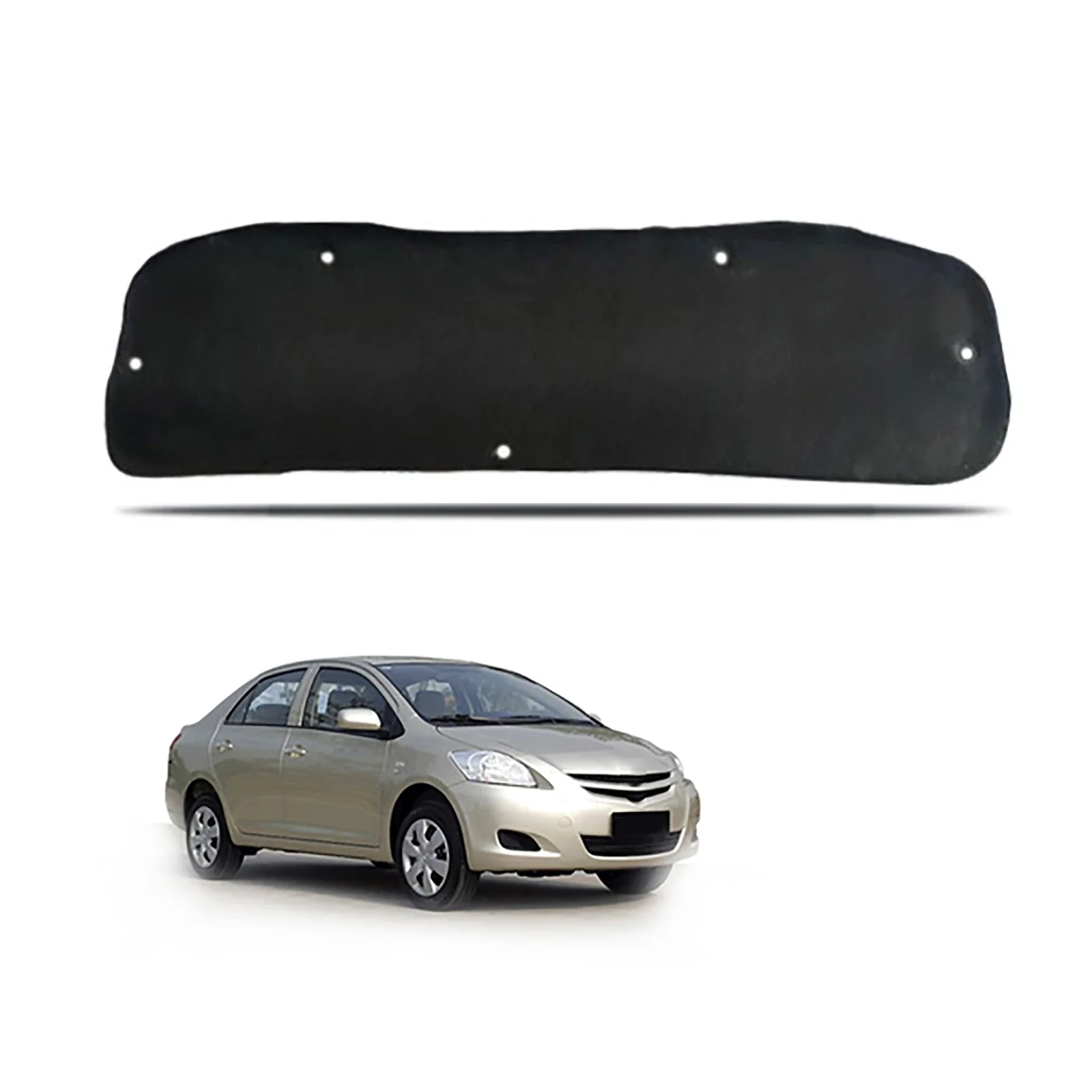Sound Insulation Mat Car Front Hood Insulation Cotton Pad Engine Soundproof Heat for Toyota Vios 2008-2013