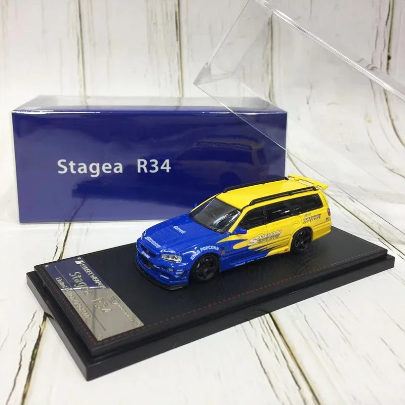 

Уличное оружие Модель 1:64 Автомобиль Stagea R34 литье под давлением Автомобильная ложка версия