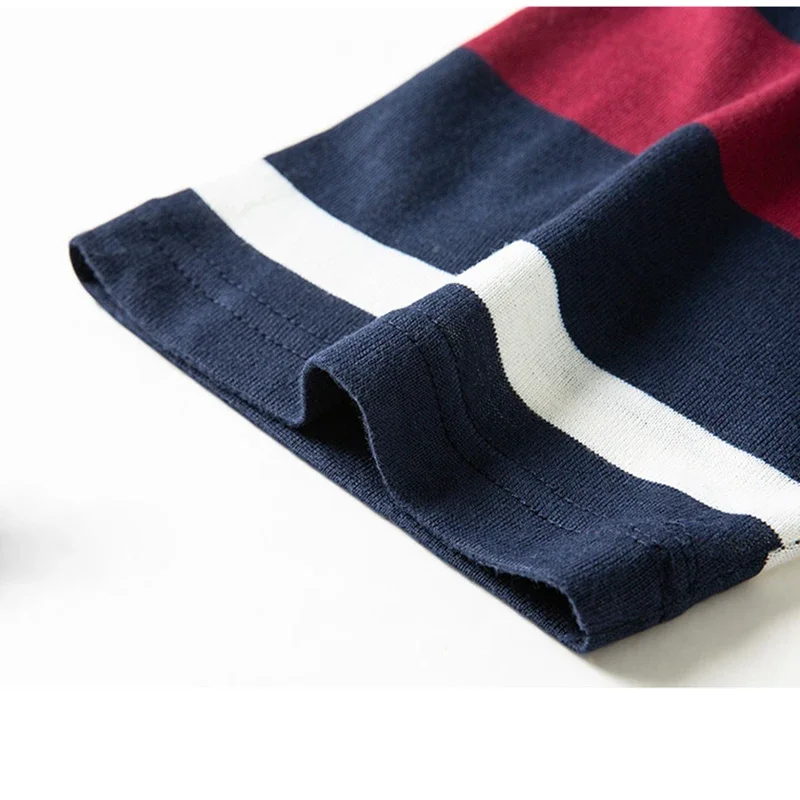 قميص بولو محبوك كاجوال جديد للرجال بأكمام قصيرة، ق...