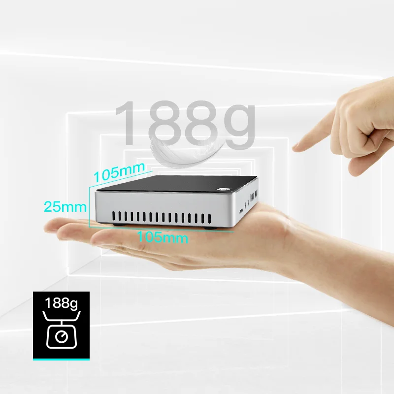 TexHoo Mini PC - Intel Quad Z3735F Processor, Windows 10 Pro, Fanless Pocket Computer Terminal, Industrial HTPC with SSD and WiFi Description Image.This Product Can Be Found With The Tag Names Barebone Mini PC, Computer Office, Pc