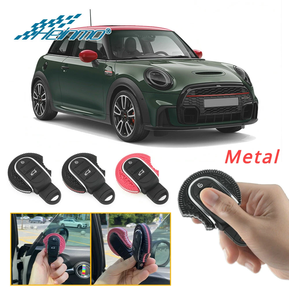 

Car Key Cover Shell For MINI Cooper S One JCW F54 F55 F56 F57 F60 Key Shell Decal Keychain Decorative Case Styling Accessories