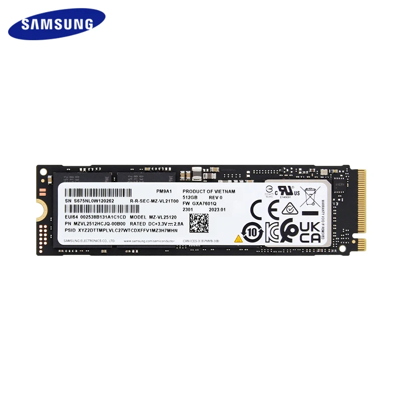 SAMSUNG SSD PM9A1 M.2 PCIe 4.0x4 NVME Internal Hard Drive 1TB 2TB TLC Solid State Drive 256GB 512GB 7000MB/s Storage Hard Disk