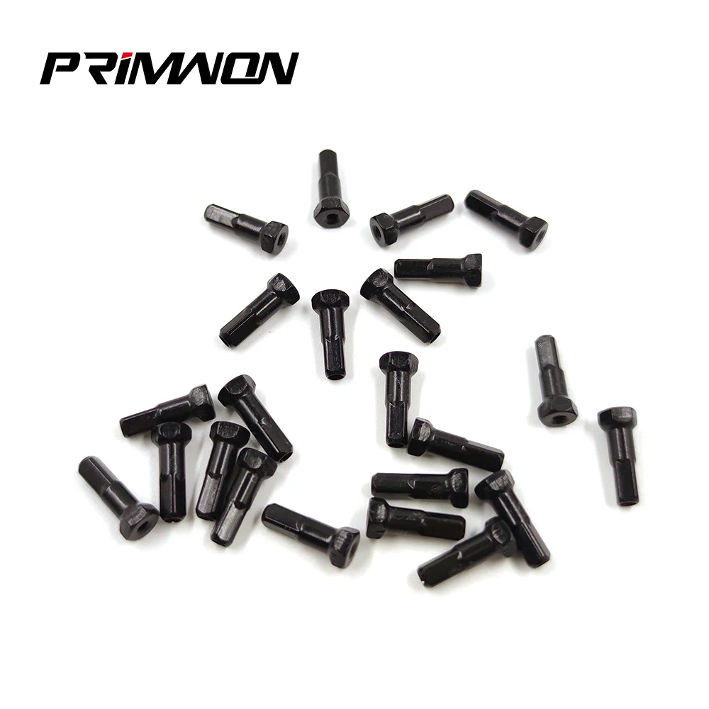 Super Light Pillar PT734H Hexagon Bicycle Nipples 14G Gauge Aluminum Alloy 14mm Black High Strength For MTB Road Bike Spokes