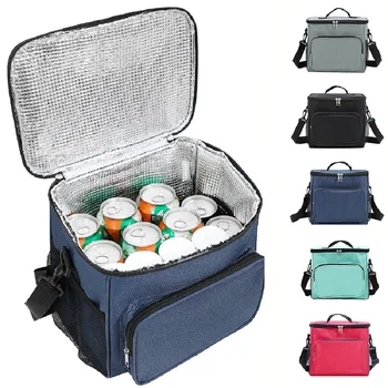 outdoor camping lunch bag Portable lunch bag food thermal box durable waterproof with adjustable shoulder strap insulated case