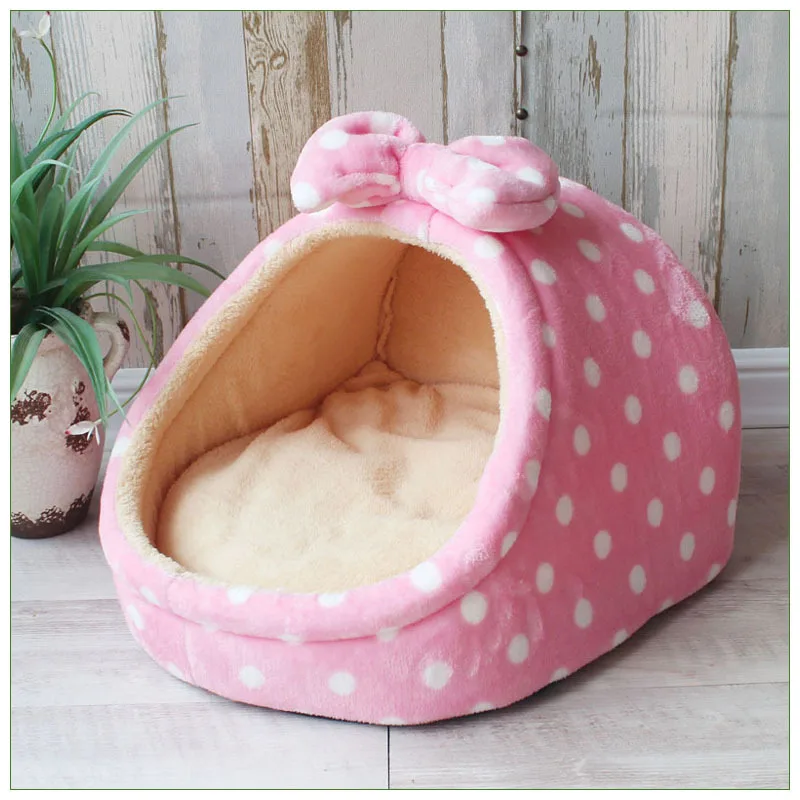 Pet bed dog house pet dog cushion Pet Dog House Warm Dog Bed Kennel Soft Puppy Cushion Cat Nest Dogs Basket For Small Medium Dogs