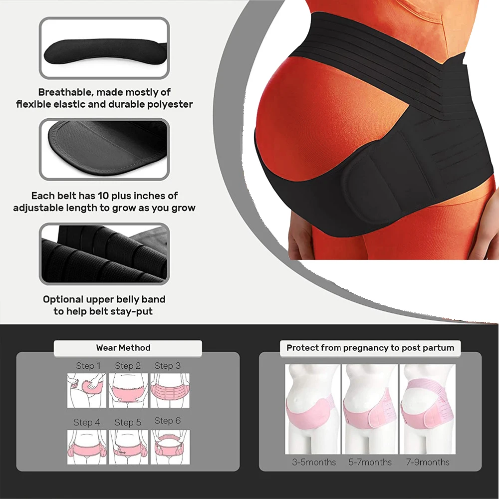 Maternity Leggings Women Maternity Belt Waist Care Abdomen Support Brace