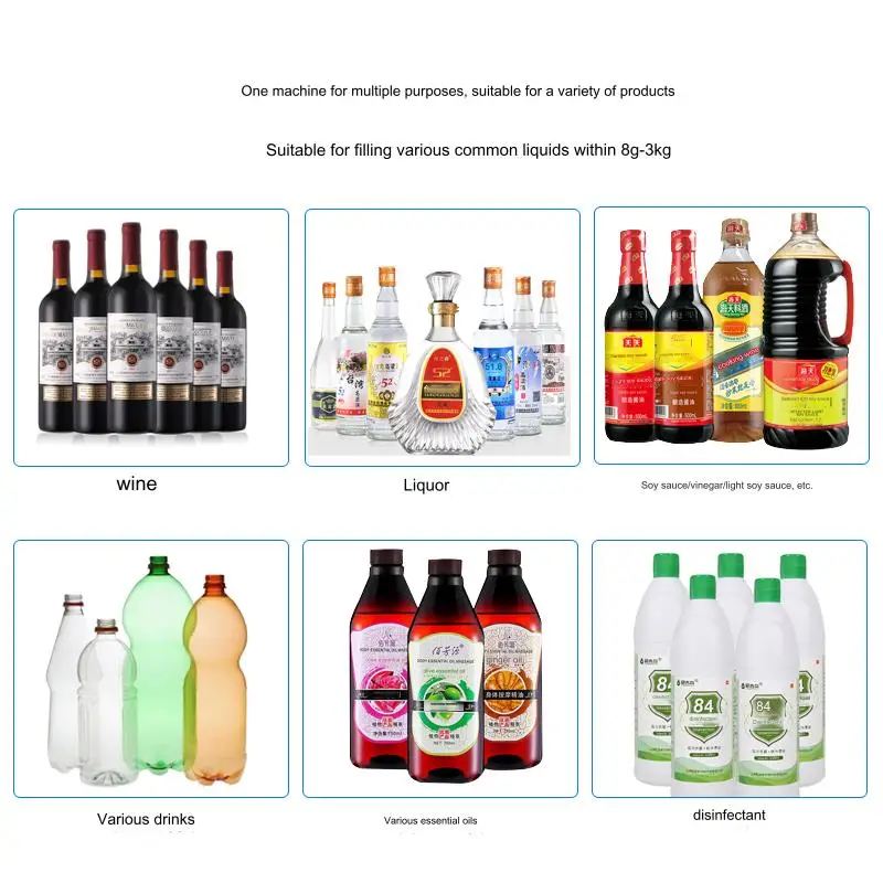 3000ml Liquid Filling Machine Weighing Diaphragm Pump Electronic Scale Water Filler Olive Oil Water Drink Wine Juice Csy-3200