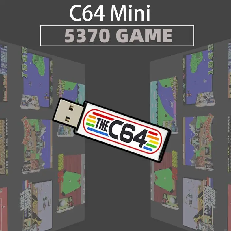 C64Mini Game Consoles Video Game Sticks with 5370 Retro Video Games for C64MINI Latest Version 1.6.1 Version
