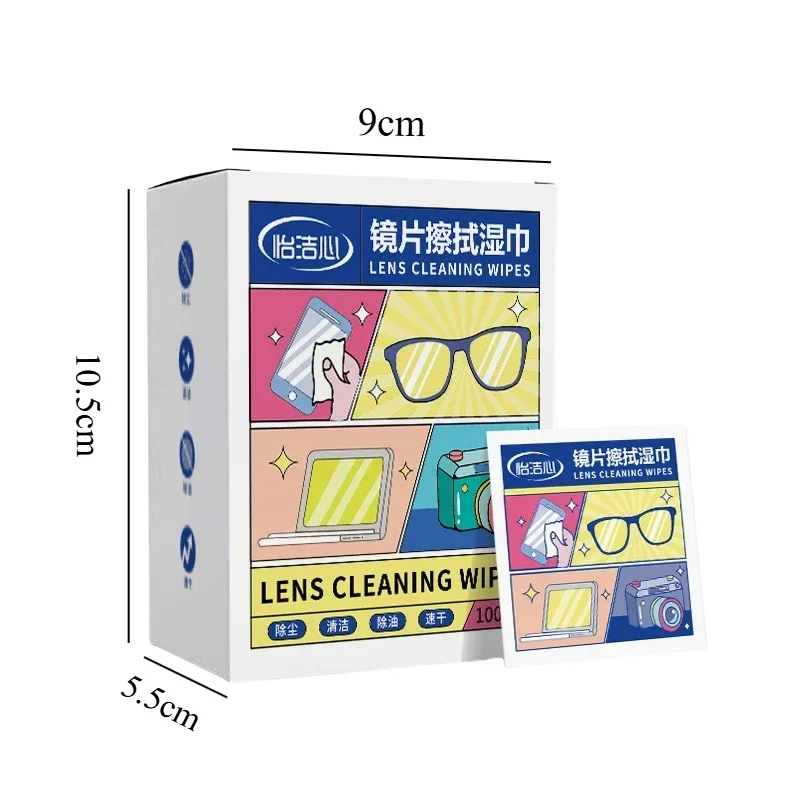 Multipurpose Glasses Cleaner Cloth Wipes