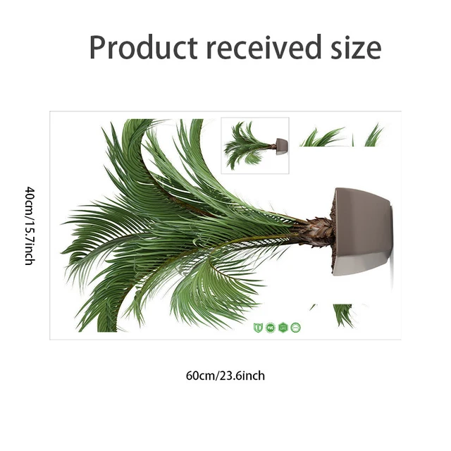 Greenery Potted Plant Wall Stickers 6
