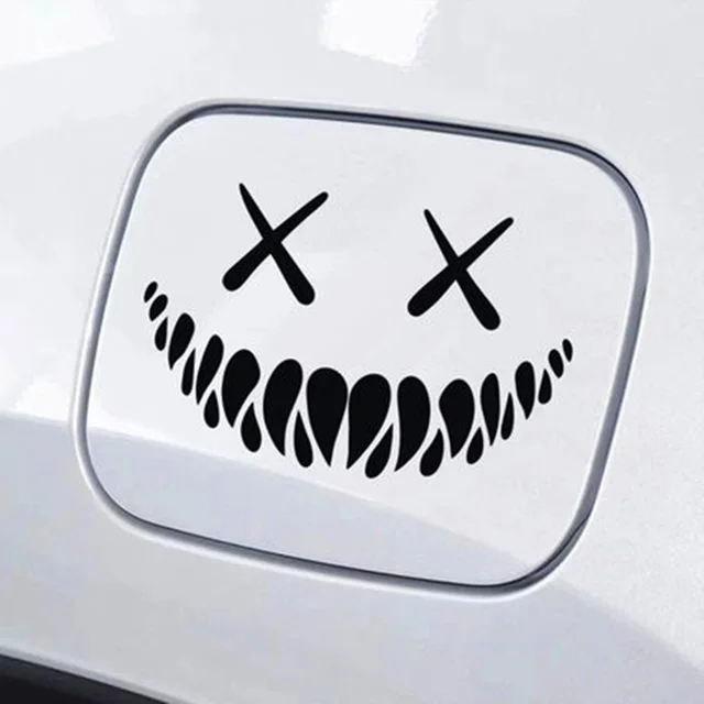 Car Rear Windshield Stickers Smile Devil Face Auto Sticker Delicate Car  Window Decals Motorcycle Body Stickers For Laptop Car