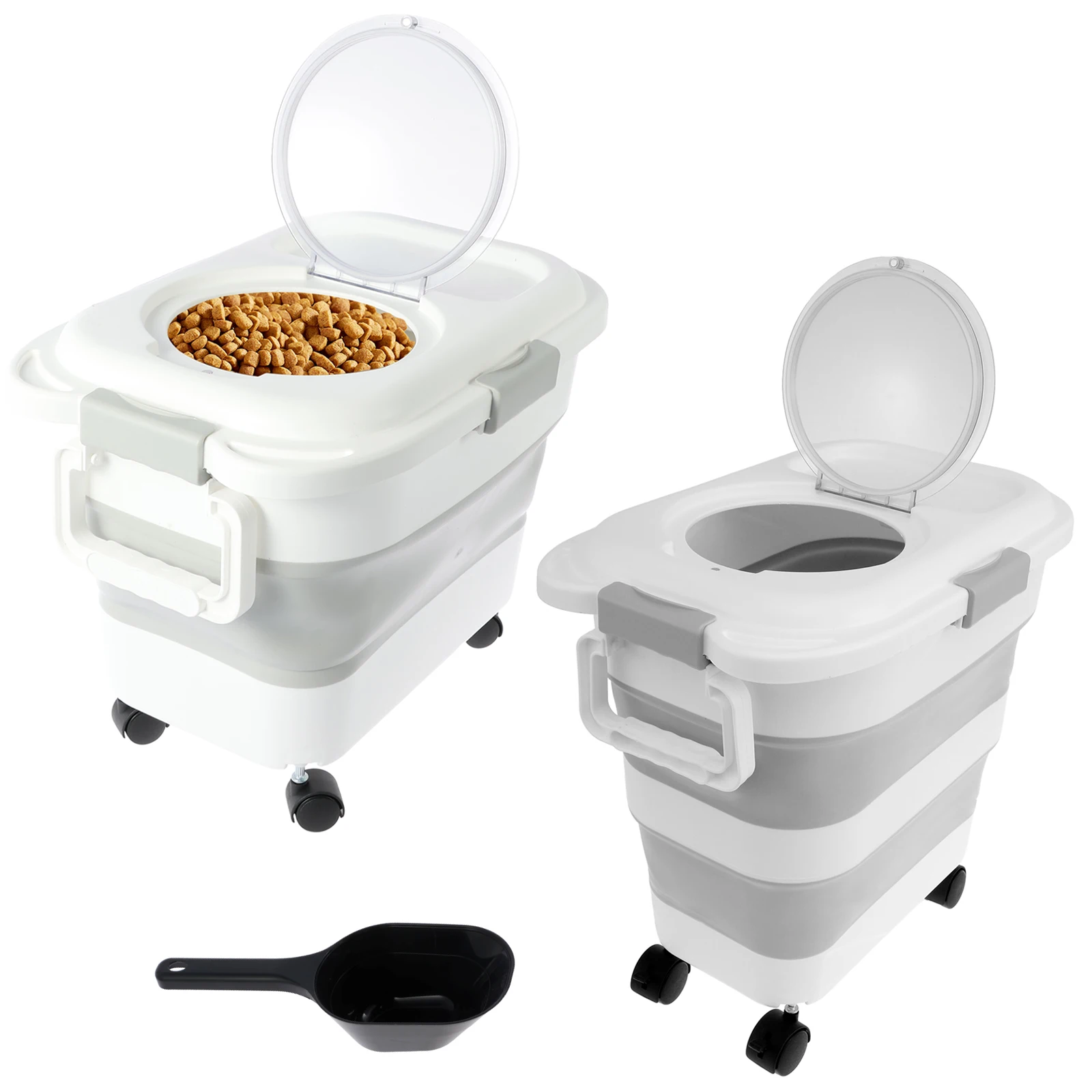 Collapsible Pet Food Storage Container Moisture Proof Airtight
