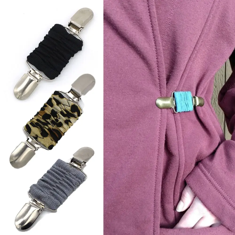 Color Dress Clips For Women Kids Back Cinch to Tighten Dress Fit Cardigan Collar Shirt Shawl