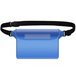 Waterproof Floatable Pouch for Aquatic Adventures - Multi - Sport Dry Bag with Phone Compartment (Blue)
