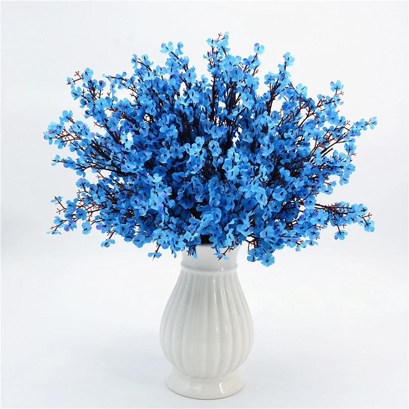 HMEOT Ramo di Fiori di Gypsophila Rosso Romantico, Accessori per Bouquet da Sposa, Decorazioni per Banchetti, Foto, Casa e Tavolo H3910 - immagine 4