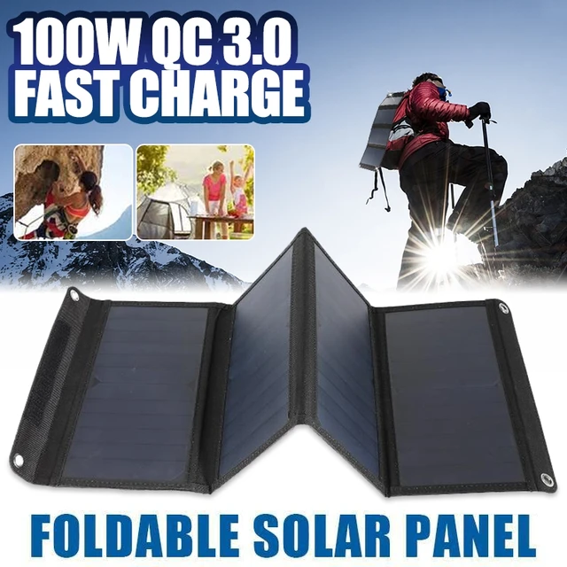 110W 12V 100W panel solar plegable mochila para la carga de carga de  energía celular AP - China Panel solar, módulo solar