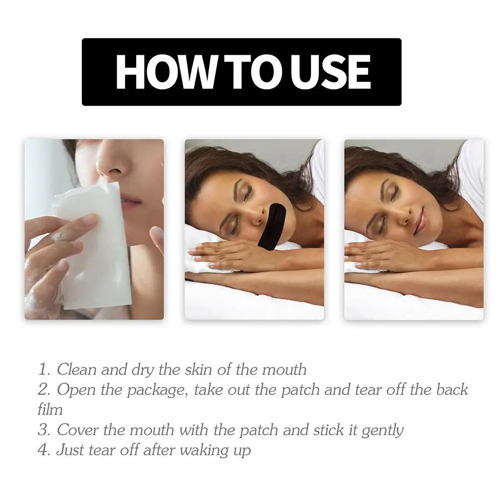Stop Snoring Patch Nose Breathing Improvement Patch Refresh Lungs Relieve Pain Improve Sleeping Night Sleep Mouth Tape 30pcs 4