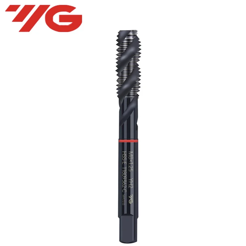 1pcs South Korea HSSE INOX Metric Spiral Fluted Tap M2-M12 Spiral Pointed Tap Machine