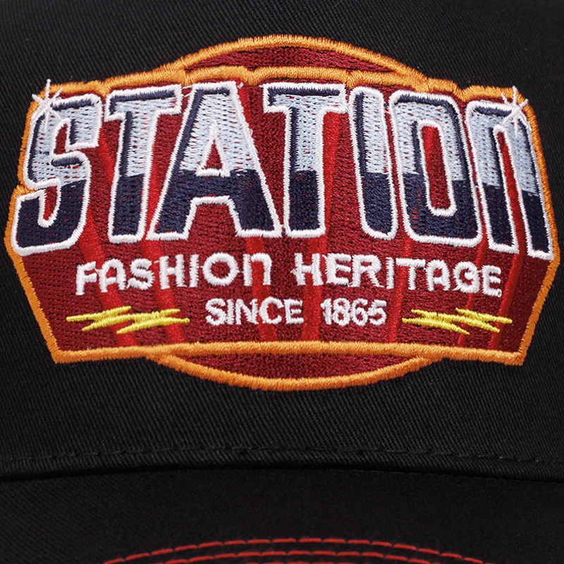 2025 neue trendige Mode Webhat STATION 1865 LKW Hut Herren Hip Hop Hut Damen Alltag Radfahren Sport Sonnenschutz Baseball Hut – Detail 2