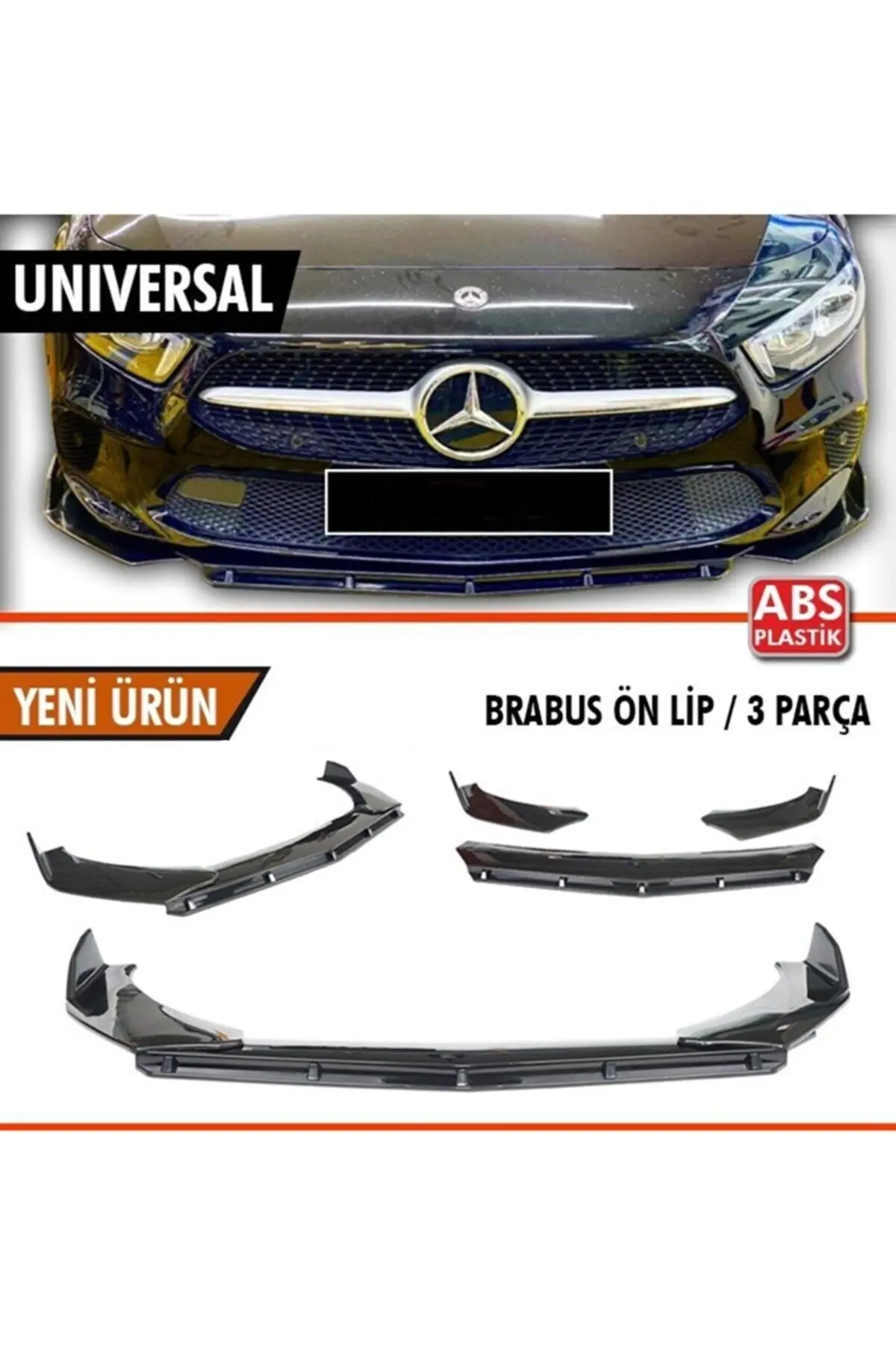 Volkswagen Amarok 3 Para Lux Brabus Inserto Paraurti Anteriore Con Labbro Nero Progettato Per Pianoforte