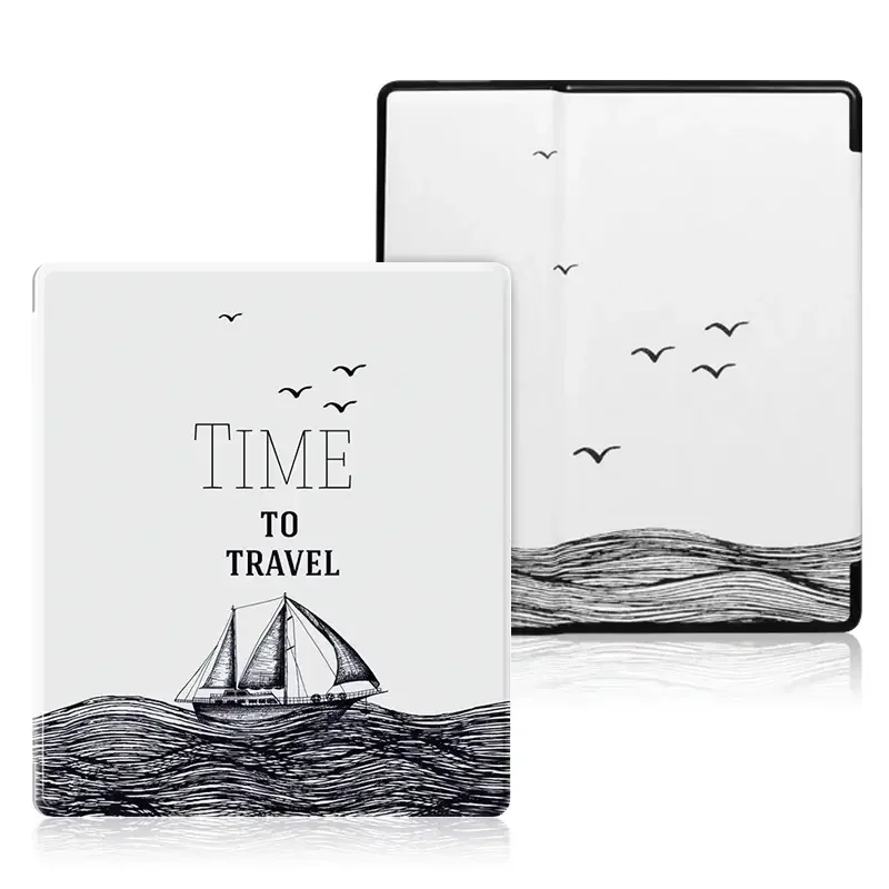 Premium PU Leather Auto Wake/Sleep Cover for Kindle Oasis (7-inch)