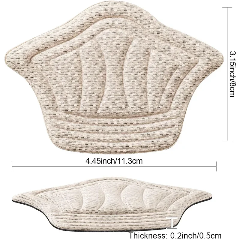 Description Picture 4 of item10pairs Insoles Patch Heel Pads for Sport Shoe Adjustable Size Feet Pad Pain Relief Cushion Insert Insole Heel Protector Sticker