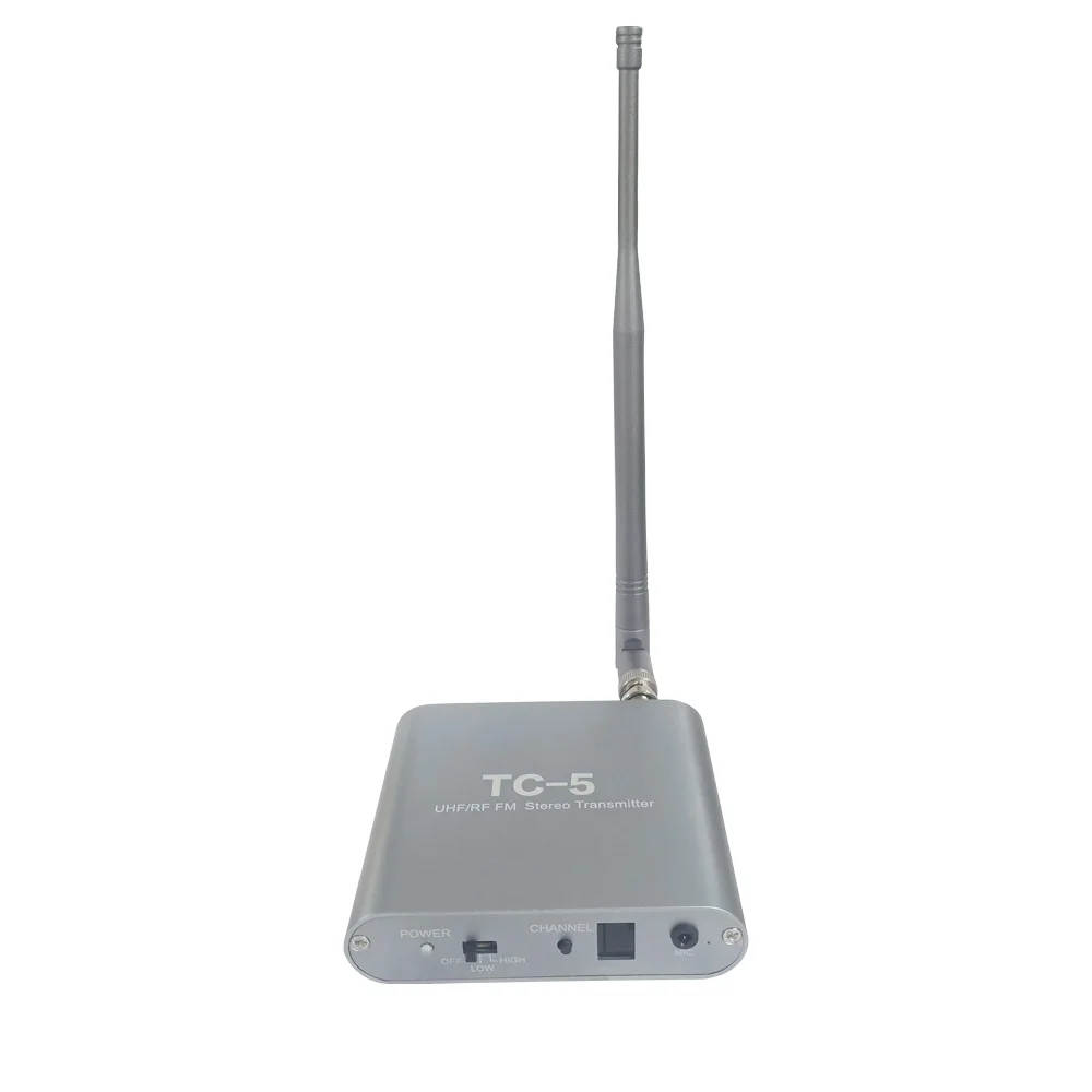 TC-5 More Channels 500M Dj Foldable Wireless Stereo Silent Disco Headphone and Transmitter
