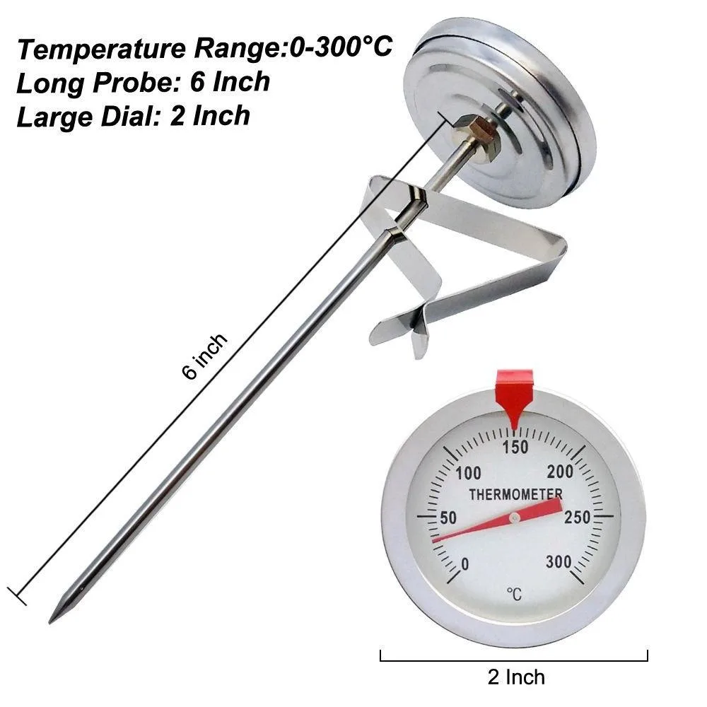 Stainless Steel Frying Oil Fryer Thermometer Fried Long Handle Deep Fry Kitchen Tools Household Supplies Gadgets 6