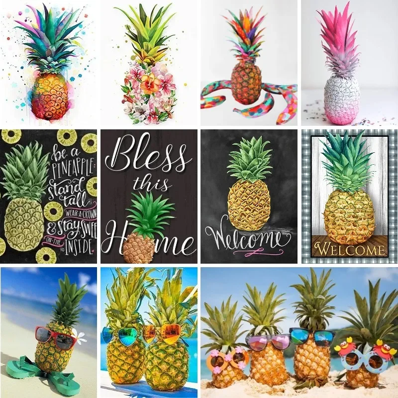 Pineapple Diamond Paintings, Diamond Painting Kits for Adults Pineapple