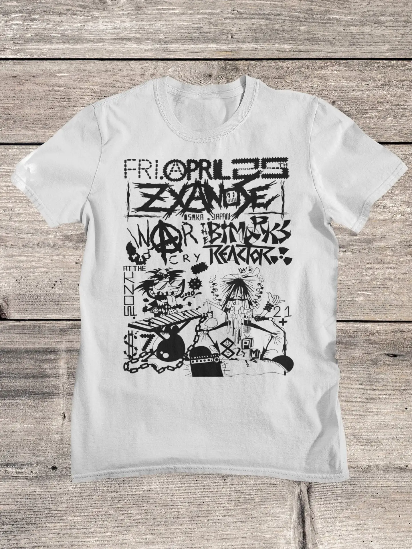 Maglietta Zyanose Maglietta Giapponese Hardcore Crosta Punk Band