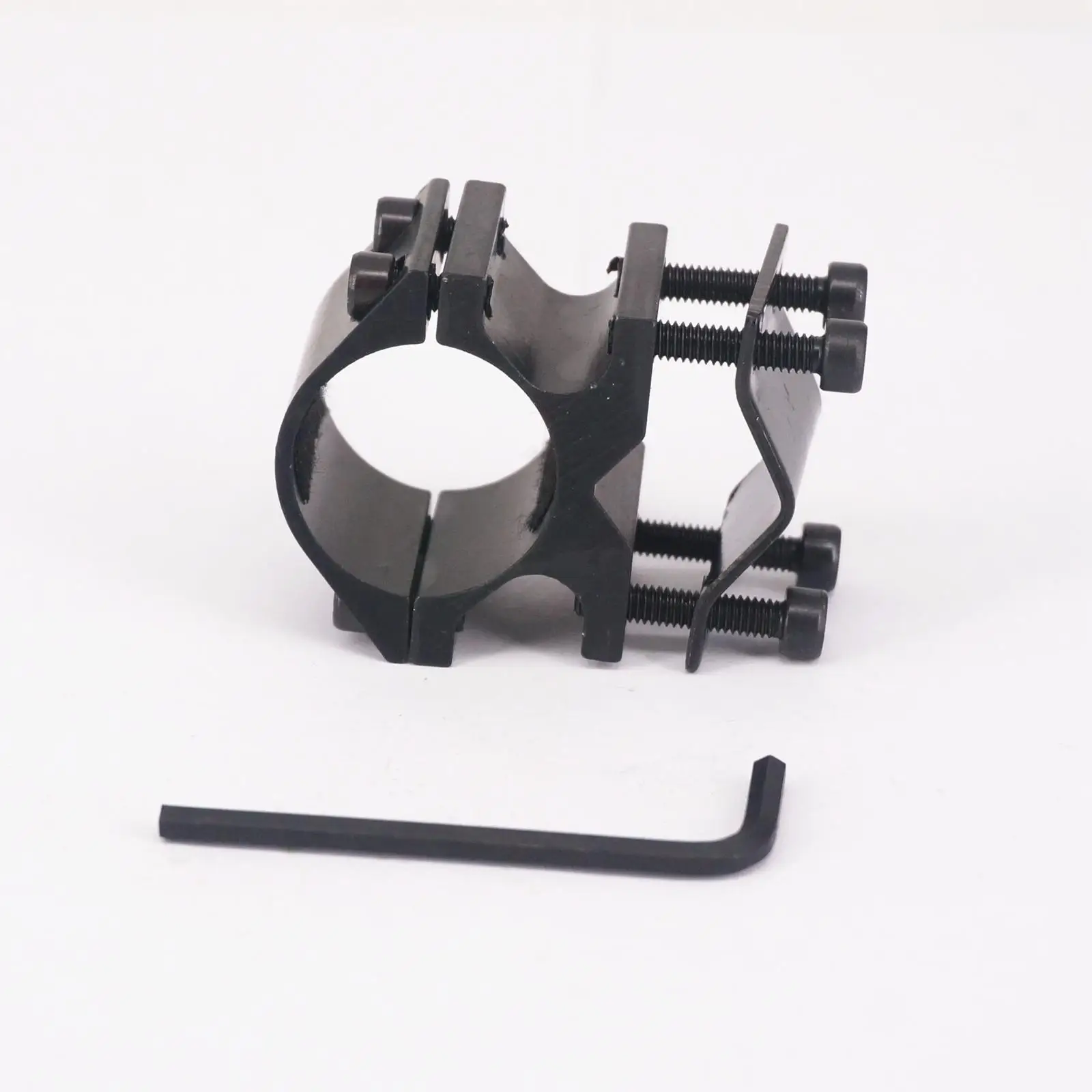 Weapon Flashlight Mount Metal Outdoor Accessory Flashlight Torch Laser Bracket Clamp Mount 25mm Ring Holder Fit 9-23mm Barrel for Airsoft
