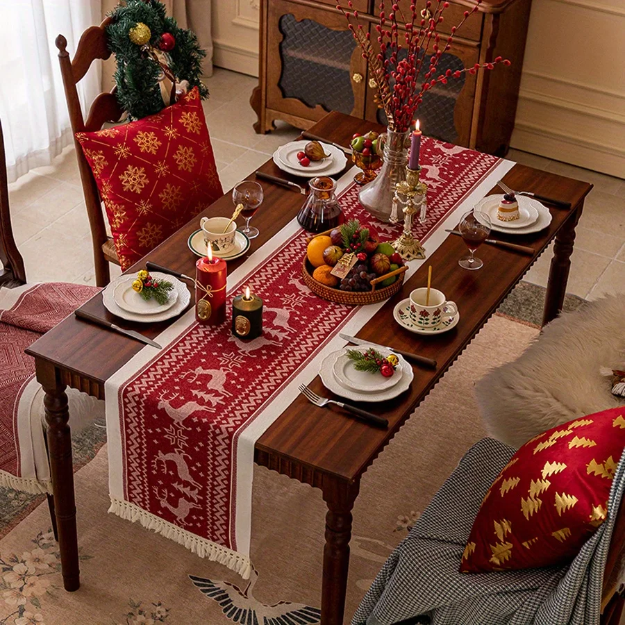 Christmas Elk Table Runner 6