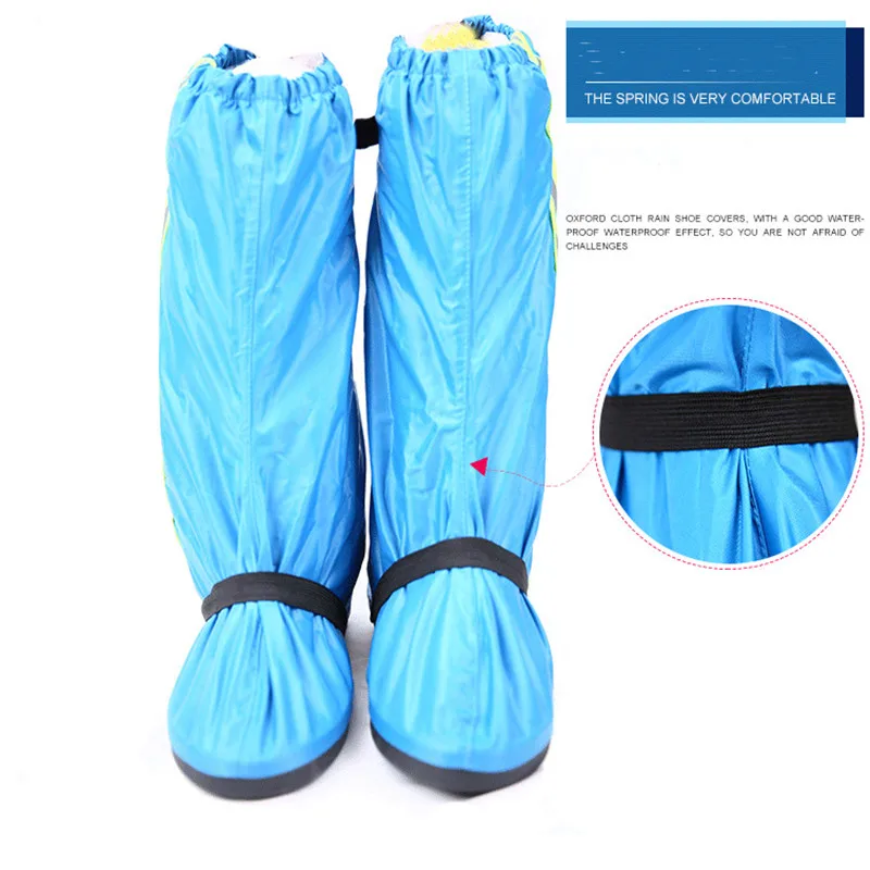 Long Length Waterproof Reusable Motorcycle Cycling Bike  Thickened Oxford Cloth Non-slip Wear-resistant Waterproof Shoes Cover