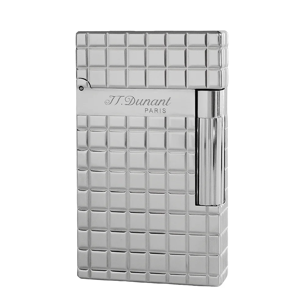 JTD Dunant Lighters Original Lattice Engraved Bright Sound Gas Butane Fashionable Cigar Gadgets Birthday Gift for Father
