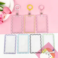 Ins Transparent Acrylic Photocard Holder Keychain Idol 3 Inch Card Holder Student Credit ID Bus Bank Card Sleeve Protective Case 1