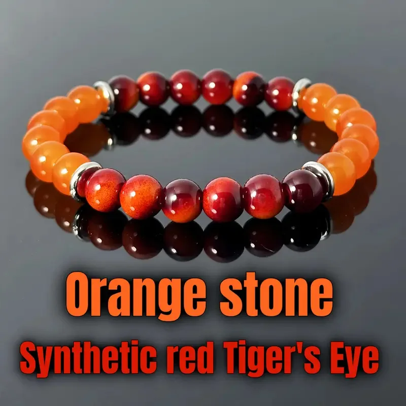 1/2/3 Pcs Trendy Natural Stone Beaded Bracelet for Men & Women Sport Fitness Wealth Money Attraction Adjustable Bead Bracelets