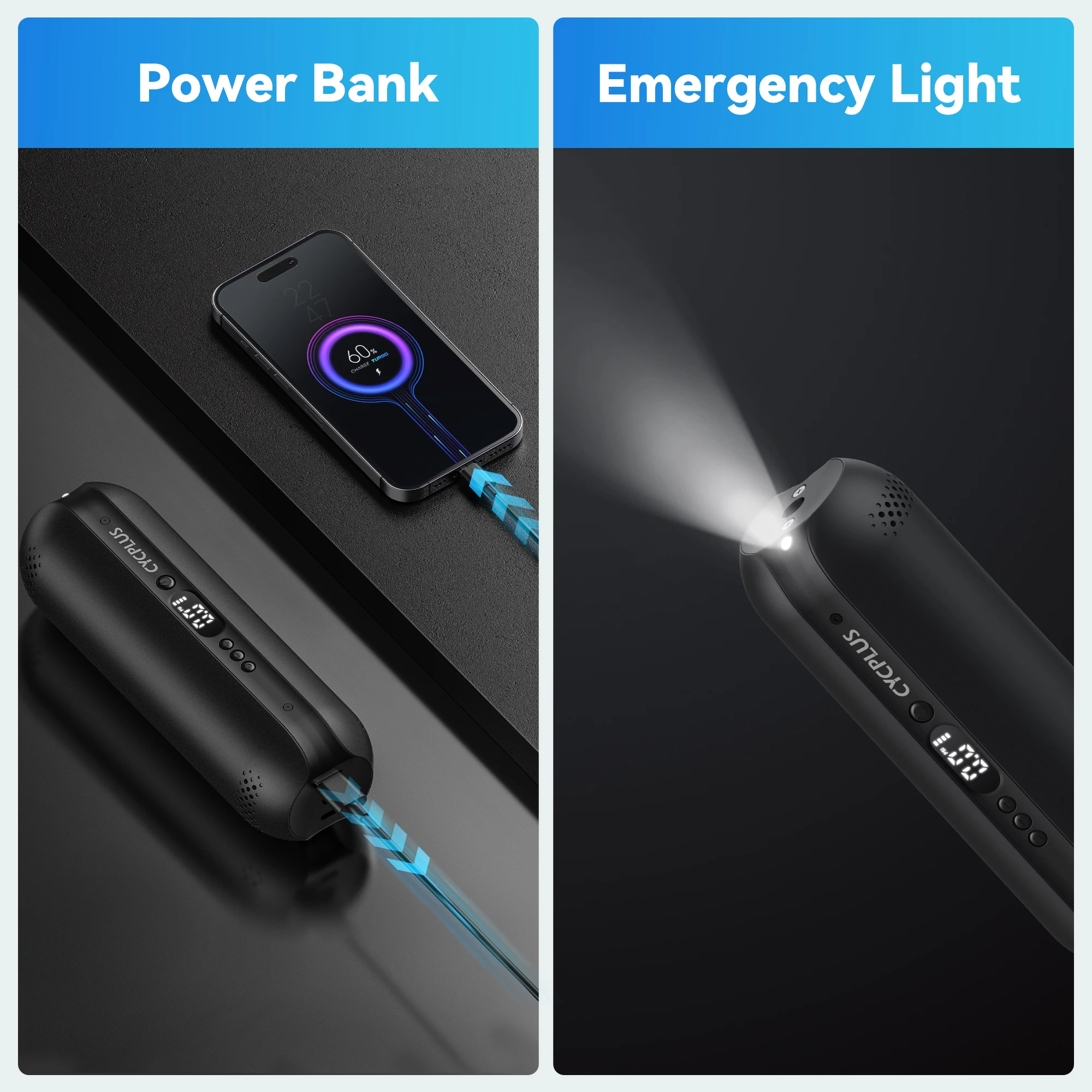 CYCPLUS USB-C ポンプ CYCPLUS Portable Electric Air Pump High Pressure 150 PSI