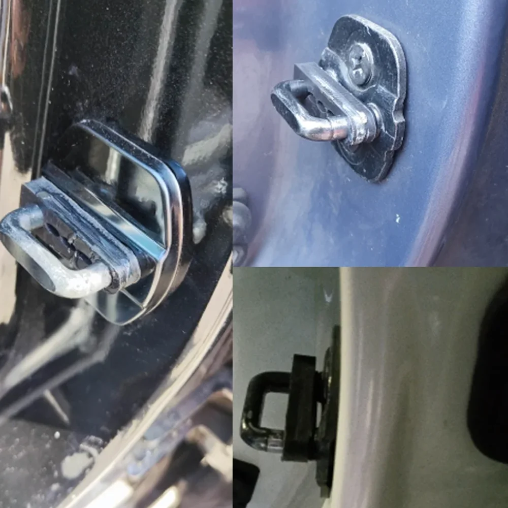4x Car Door Lock Damper Car Door Lock Sound Deadener Damper Buffer For Nissan Qashqai X-Trail Tiida Juke Note Teana Rogue Pathfinder Seal Protector